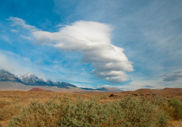 Lenticular Cloud Over Owens Valley by Barbara Masek