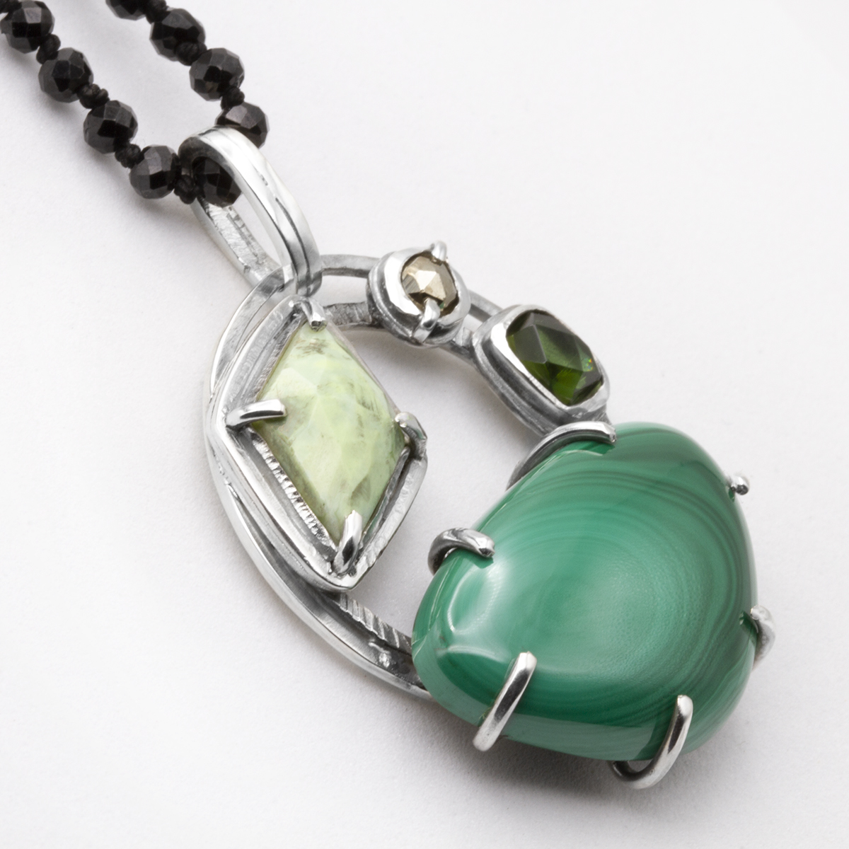 Amazon.com: Natural Malachite Stone Pendant Necklace Green Stone Heart  Shaped Pendulum Charm Stainless Steel Chain Women Choker : Clothing, Shoes  & Jewelry