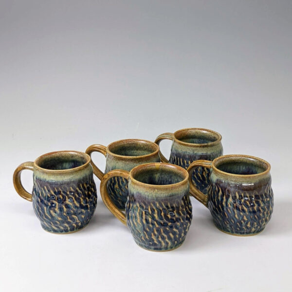 Set of Textured Mugs by Emma Crowley