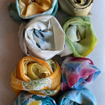 scarves and roses by Rajashree Dokras