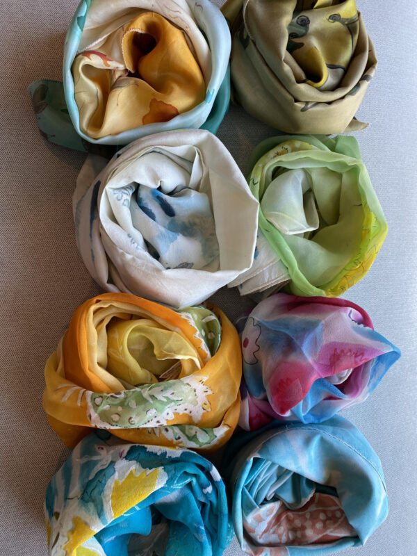 scarves and roses by Rajashree Dokras