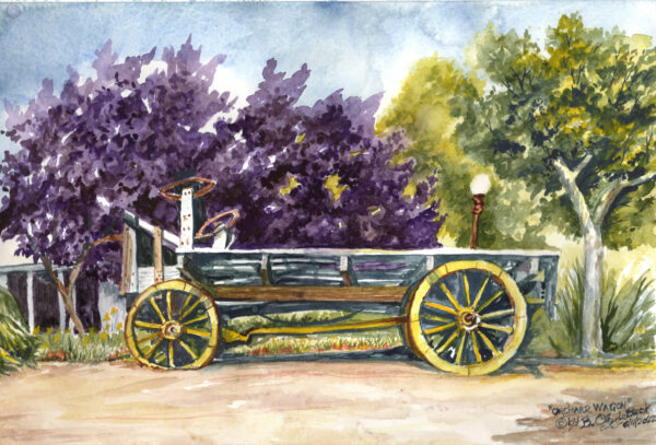 Farm Wagon Sunnyvale Heriage Orchard by Clyde Beck