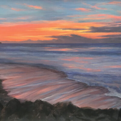 Winter Sunset by Janet Arline Barker