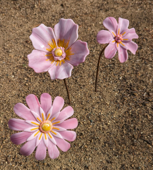 Pink Flowers by April Maiten