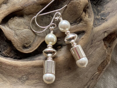 Silver and Pearl Drops by Kathryn Janoff