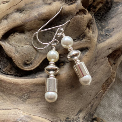 Silver and Pearl Drops by Kathryn Janoff