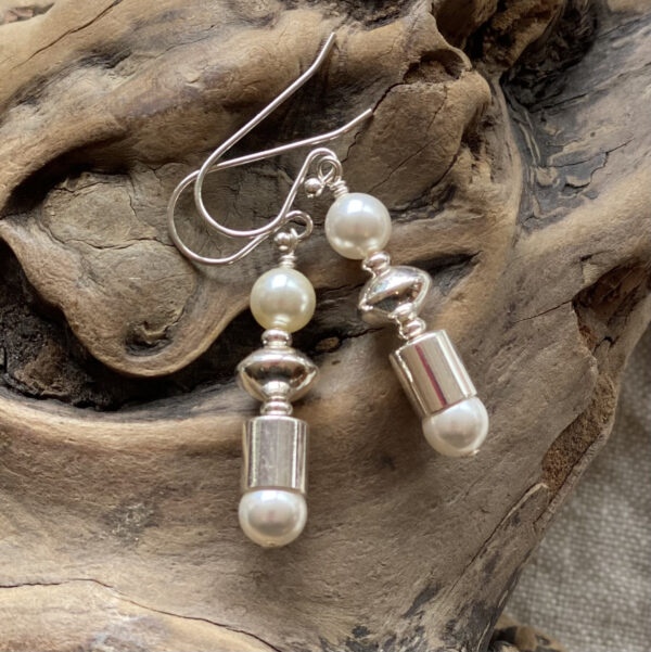 Silver and Pearl Drops by Kathryn Janoff