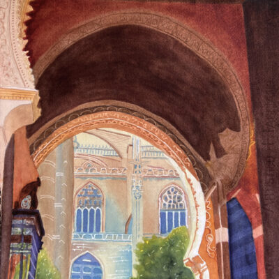 Seville Through The Arches by Jan Grady