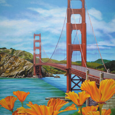 Golden Gate Poppies by Lucy Liew