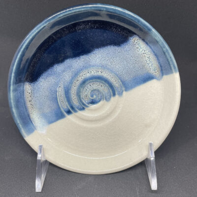 Stoneware plate by Jennifer Christiansen