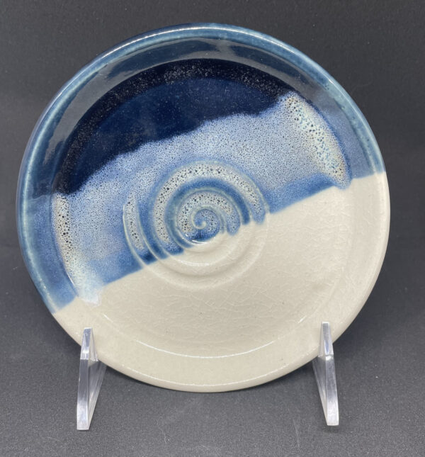 Stoneware plate by Jennifer Christiansen