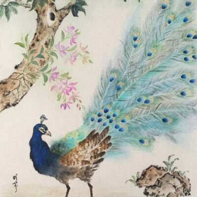 Emerald Feathers Unfold in the Summer Breeze by Ming Fen Jan