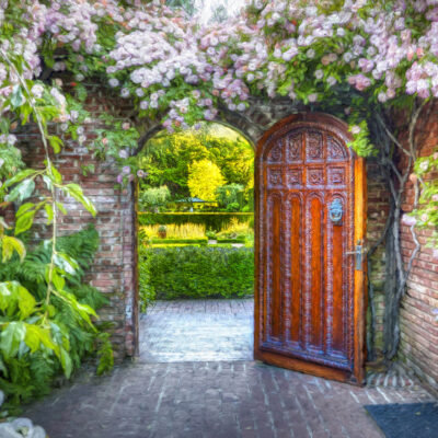 Filoli Garden Gate by J Belinda Carr