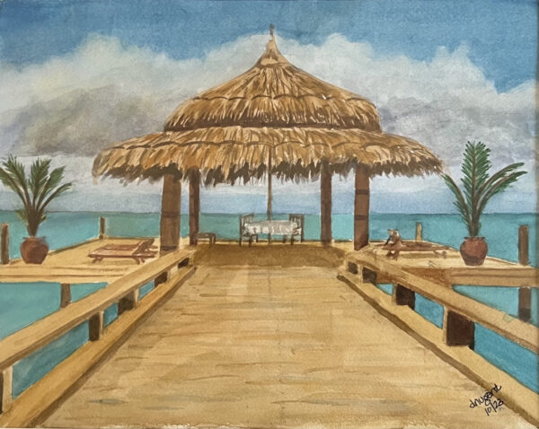 A Shaded Pier by Dennis Nugent