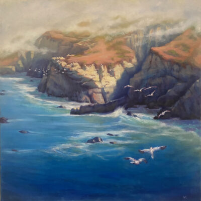 Seagulls of Garrapata by Peggy Christiansen