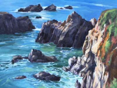Sunlit Cliff by Julia Seelos