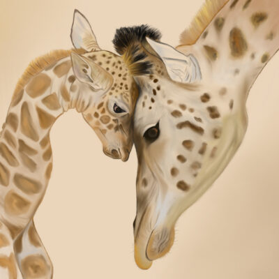 Giraffes Love by Anne DeGheest