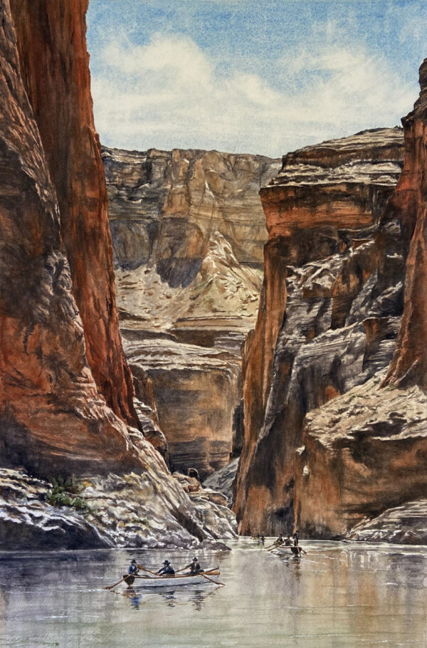 The 2nd Powell Expedition in Marble Canyon by Bruce Washburn