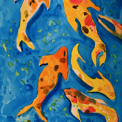 Koi Karp at Rancho La Puerta by Nancie Crowley