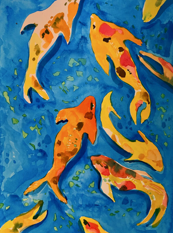 Koi Karp at Rancho La Puerta by Nancie Crowley