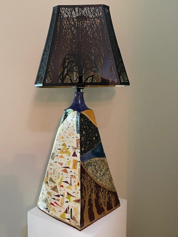 Nouveau Lamp 1 by Pam Foreman