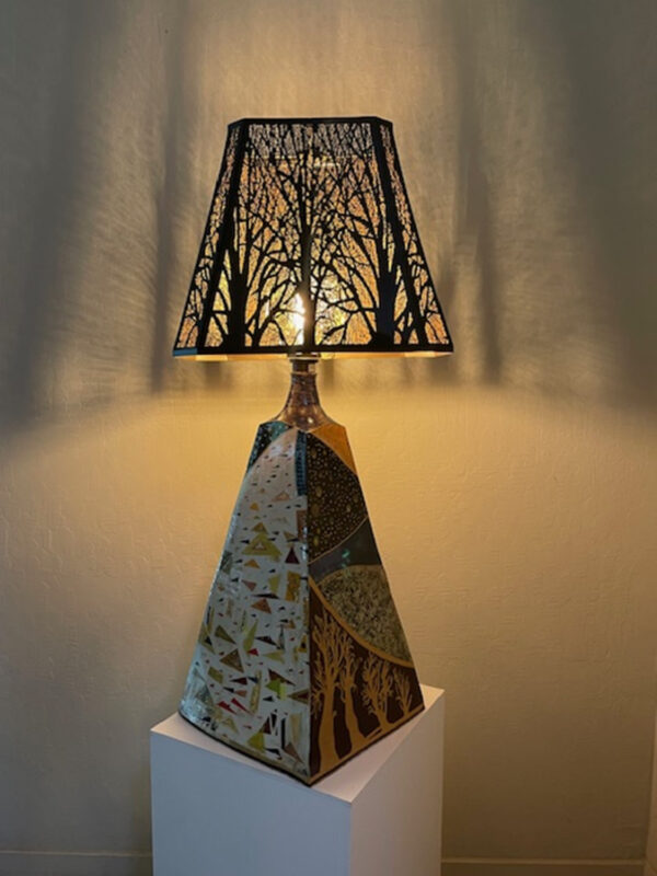 Nouveau Lamp 1 by Pam Foreman