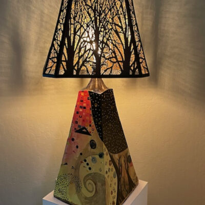 Nouveau Lamp 2 by Pam Foreman