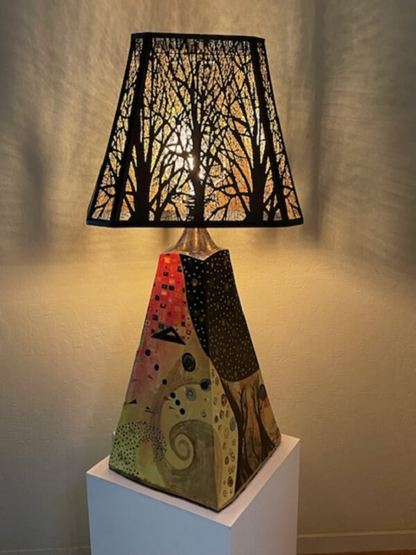 Nouveau Lamp 2 by Pam Foreman