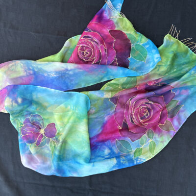 Rose scarf by Barbara Pease