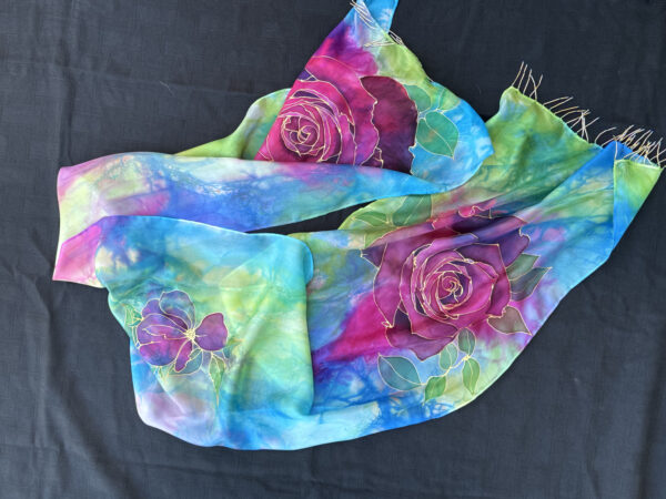 Rose scarf by Barbara Pease