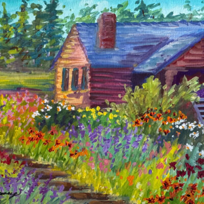 Garden By the Cabin by Barbara Greensweig