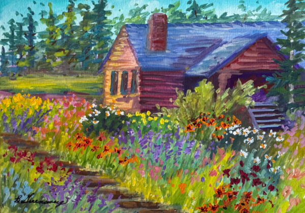 Garden By the Cabin by Barbara Greensweig