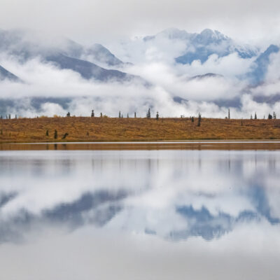 Alaska Lake Reflection by Judy Kramer