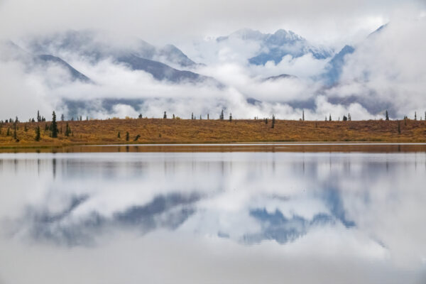 Alaska Lake Reflection by Judy Kramer