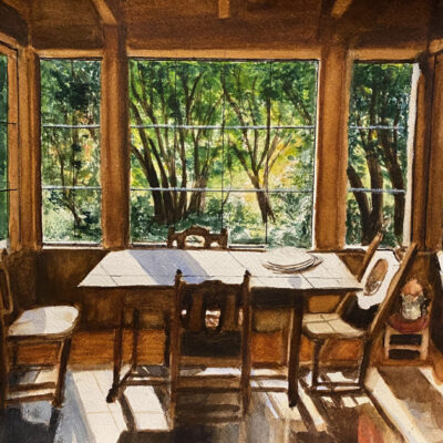 Dining Room in Duveneck house at Hidden Villa by Bonnie Packer