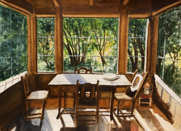 Dining Room in Duveneck house at Hidden Villa by Bonnie Packer