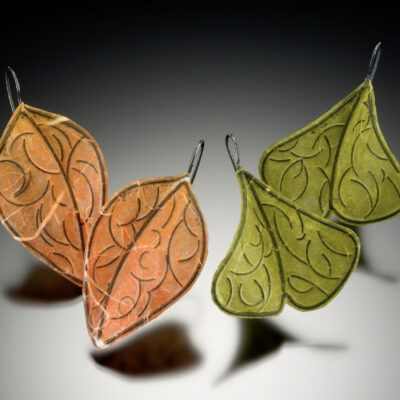 Leaf earrings by Carol Windsor