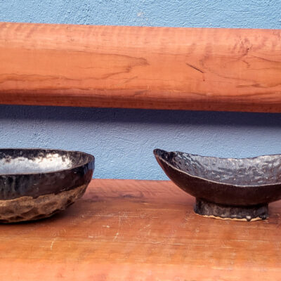 Hand formed bowls by Suzanne Howard