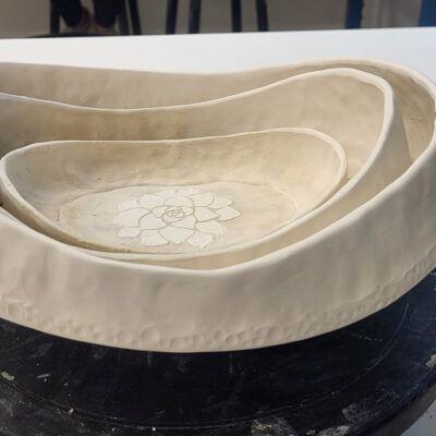 Nested Porcelain Bowls by Suzanne Howard