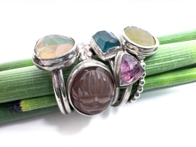 Gemstone Rings by Natalie Esfahanian
