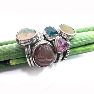 Gemstone Rings by Natalie Esfahanian