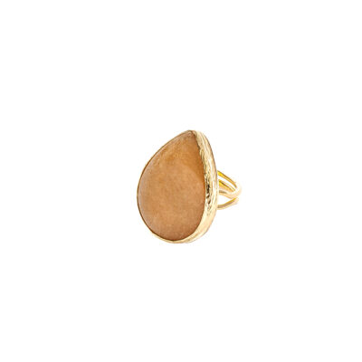 Citrine Large Single Stone Ring by Meyla Ruwin