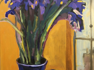 Blue irises by Maxim Komissarchik