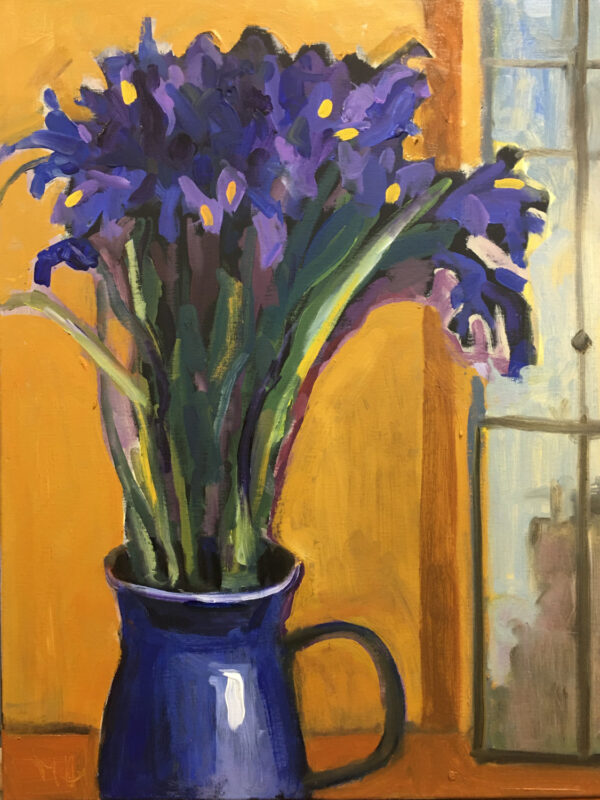 Blue irises by Maxim Komissarchik