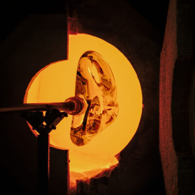 Hot glass process by James Vreeland