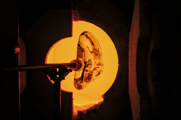 Hot glass process by James Vreeland