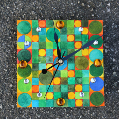 Squares and Circles Clock by Jesse Schlenker