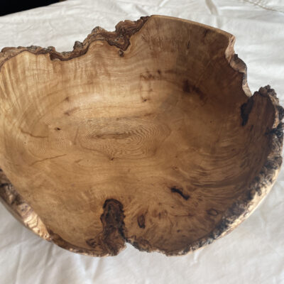 live edge wood bowl by Michael Stromberg