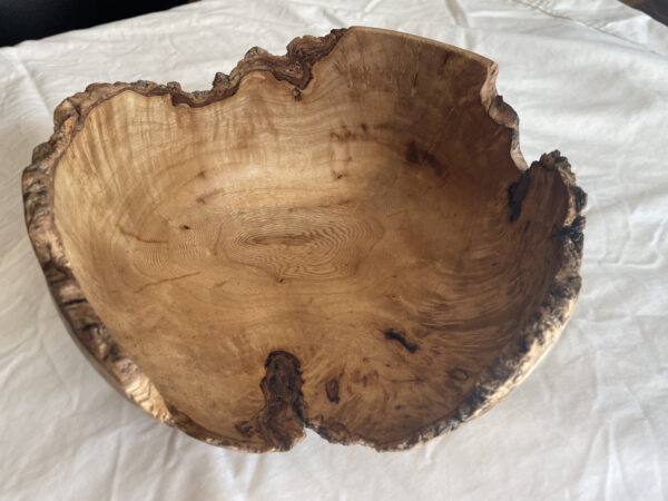 live edge wood bowl by Michael Stromberg