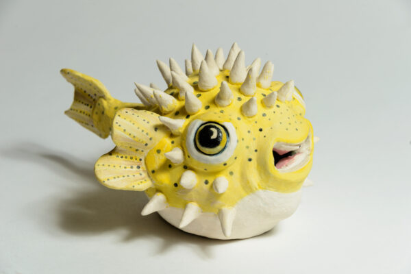 Yellow Pufferfish by Kristina Ayala